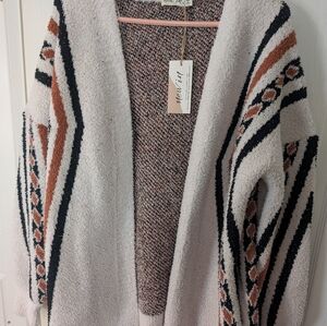 NWT.  Aztec Cardigan with Pockets.  Very warm and cozy!!  Oversized!!
